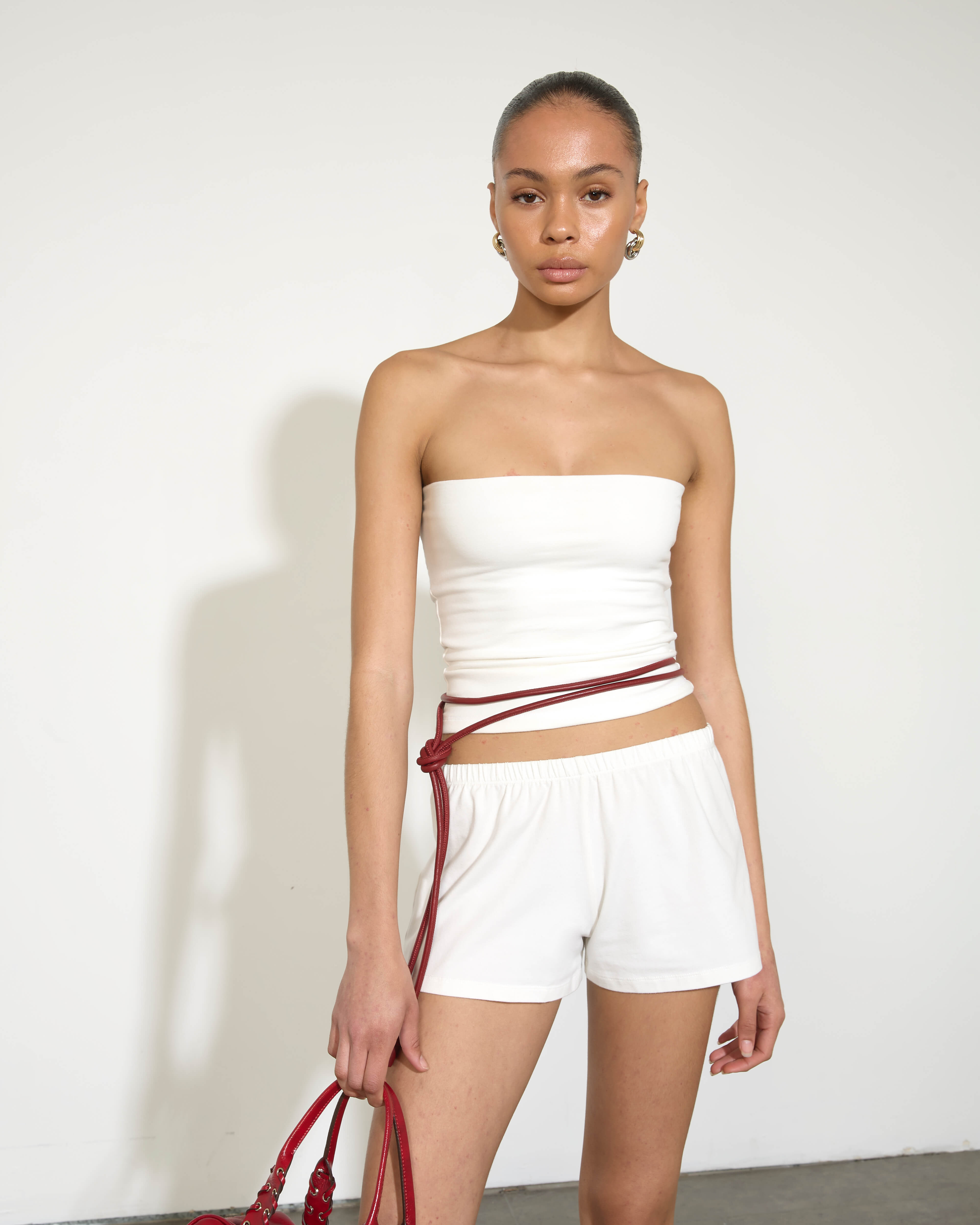 tope tubetop 白 Sketch Tube top White - KAGAMI.L | 60% - Asian Fashion Online Store