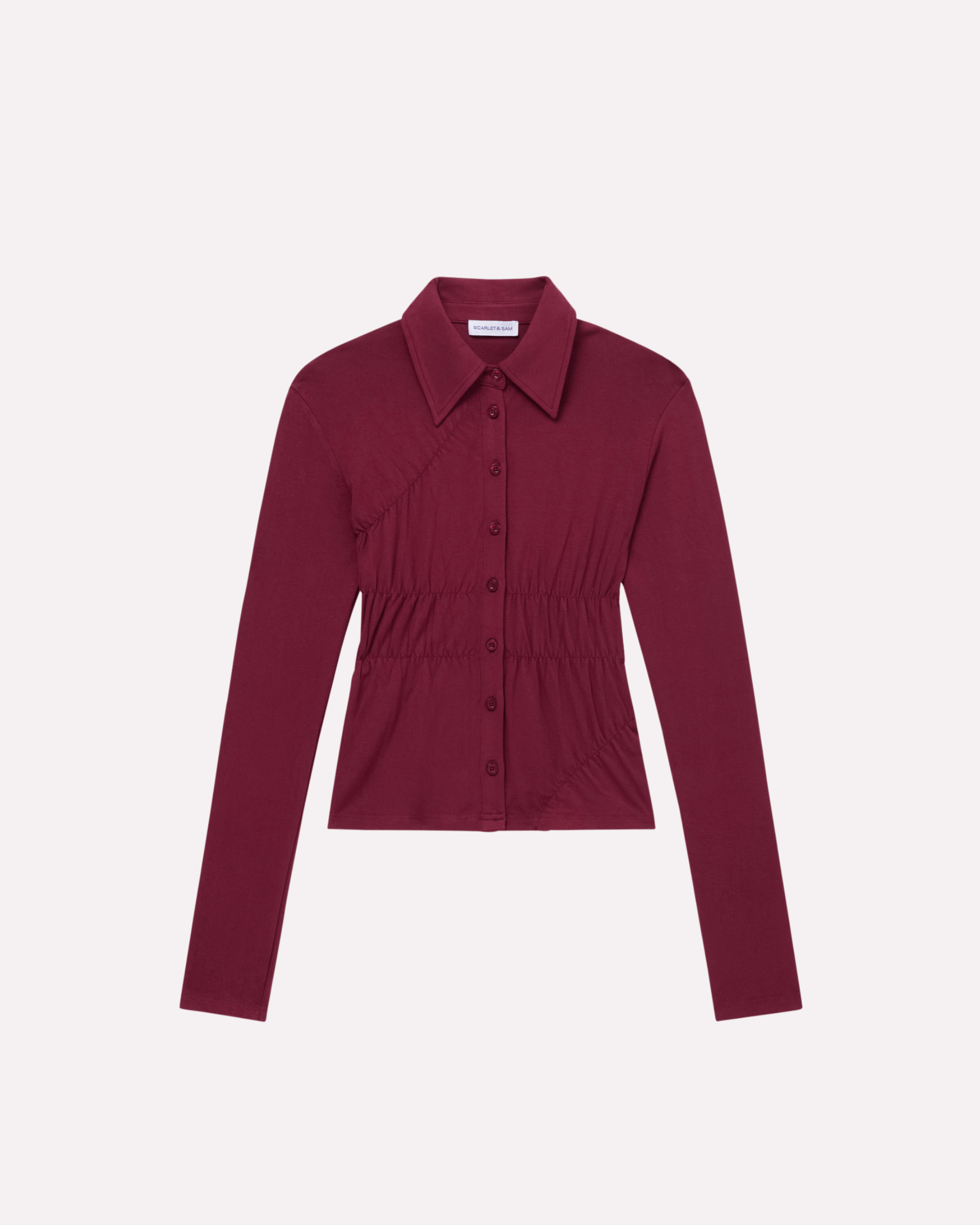Scrunched Polo - Plum