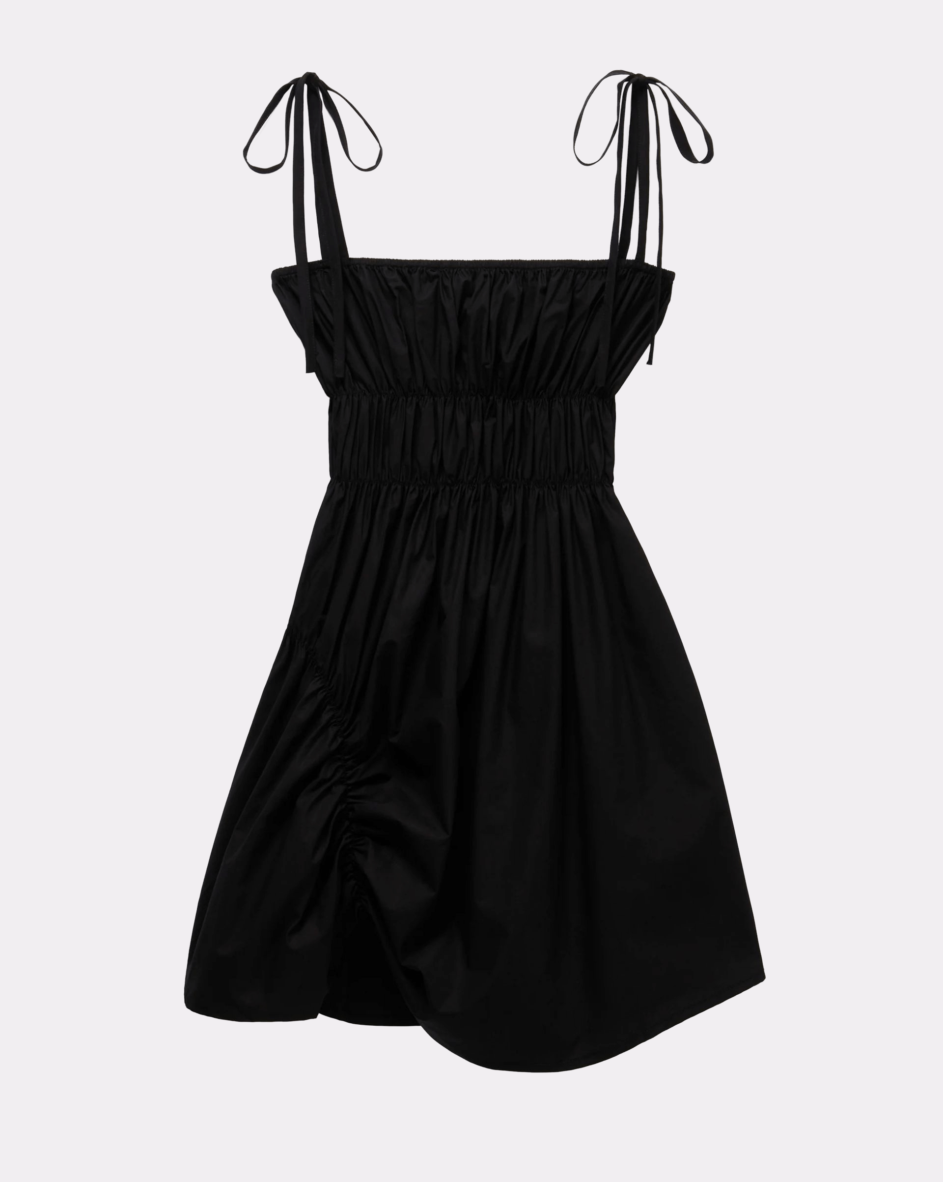Scrunched Dress - Black