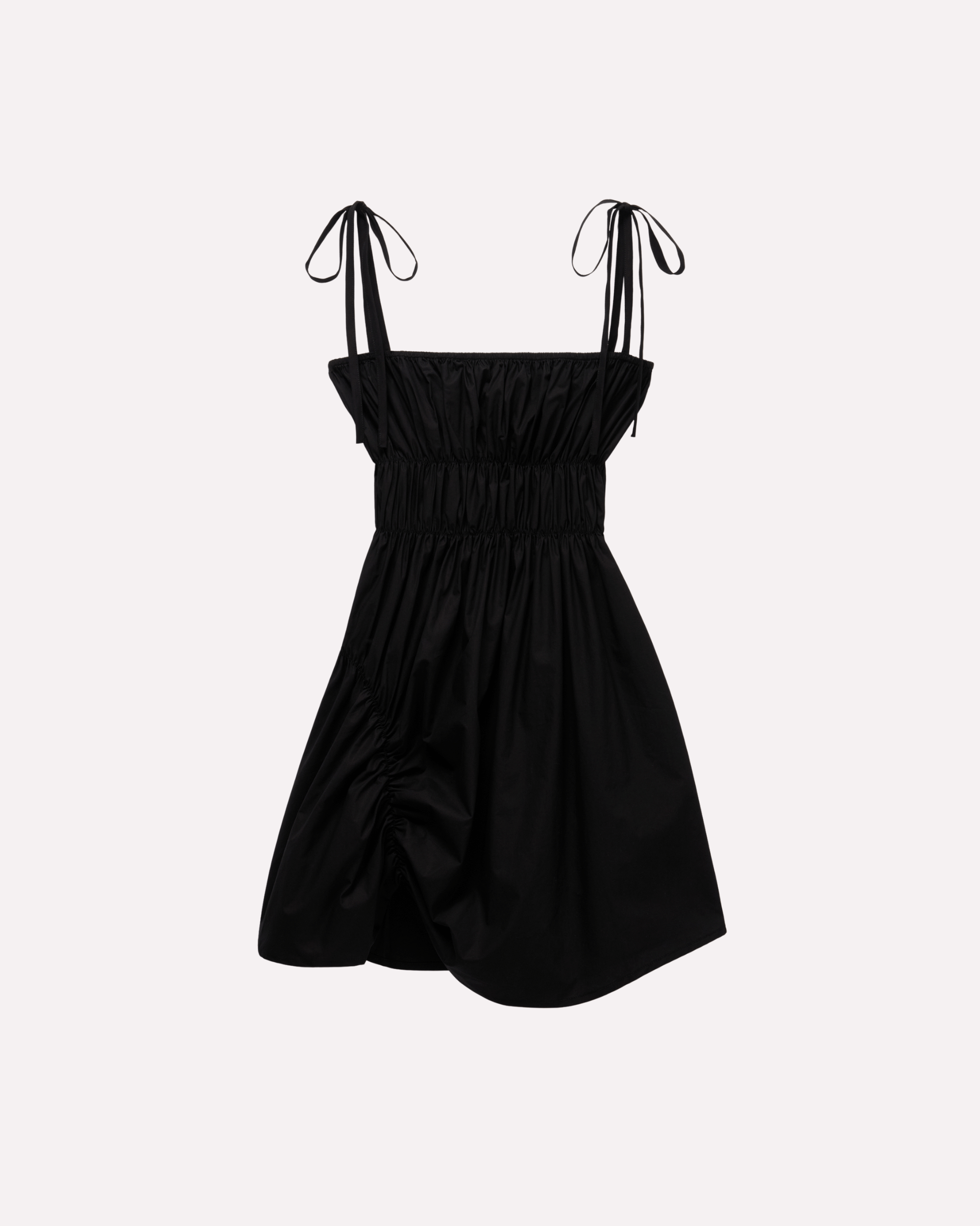 Scrunched Dress - Black