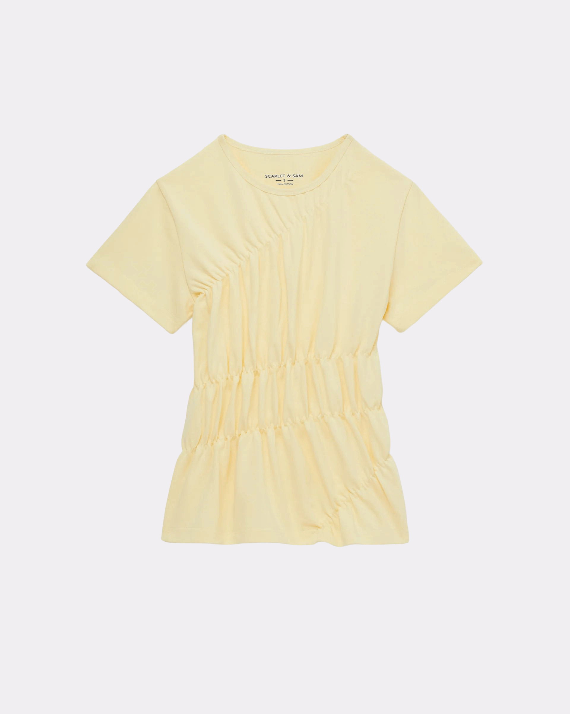 Scrunched Tee - Butter