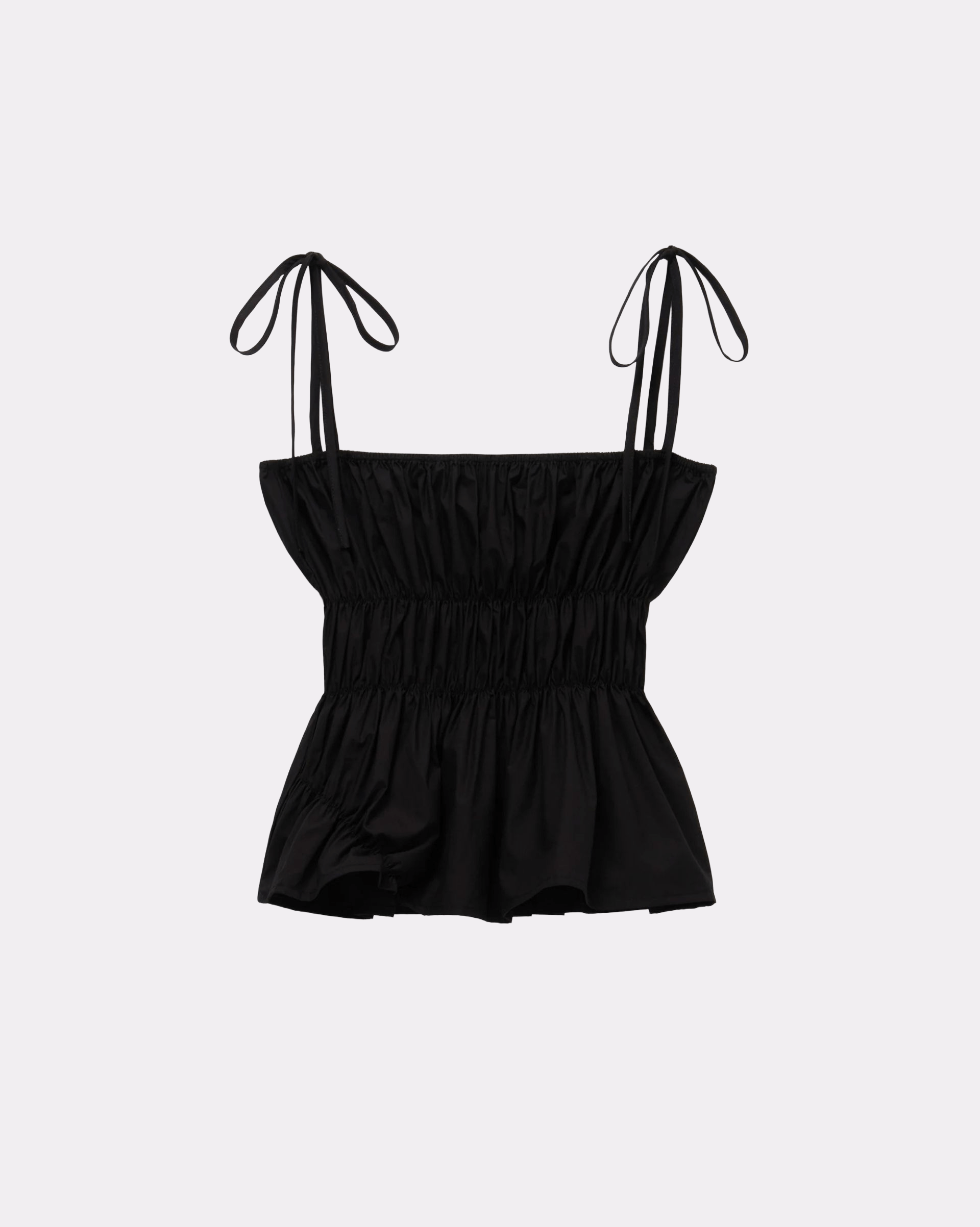 Scrunched Tank - Black