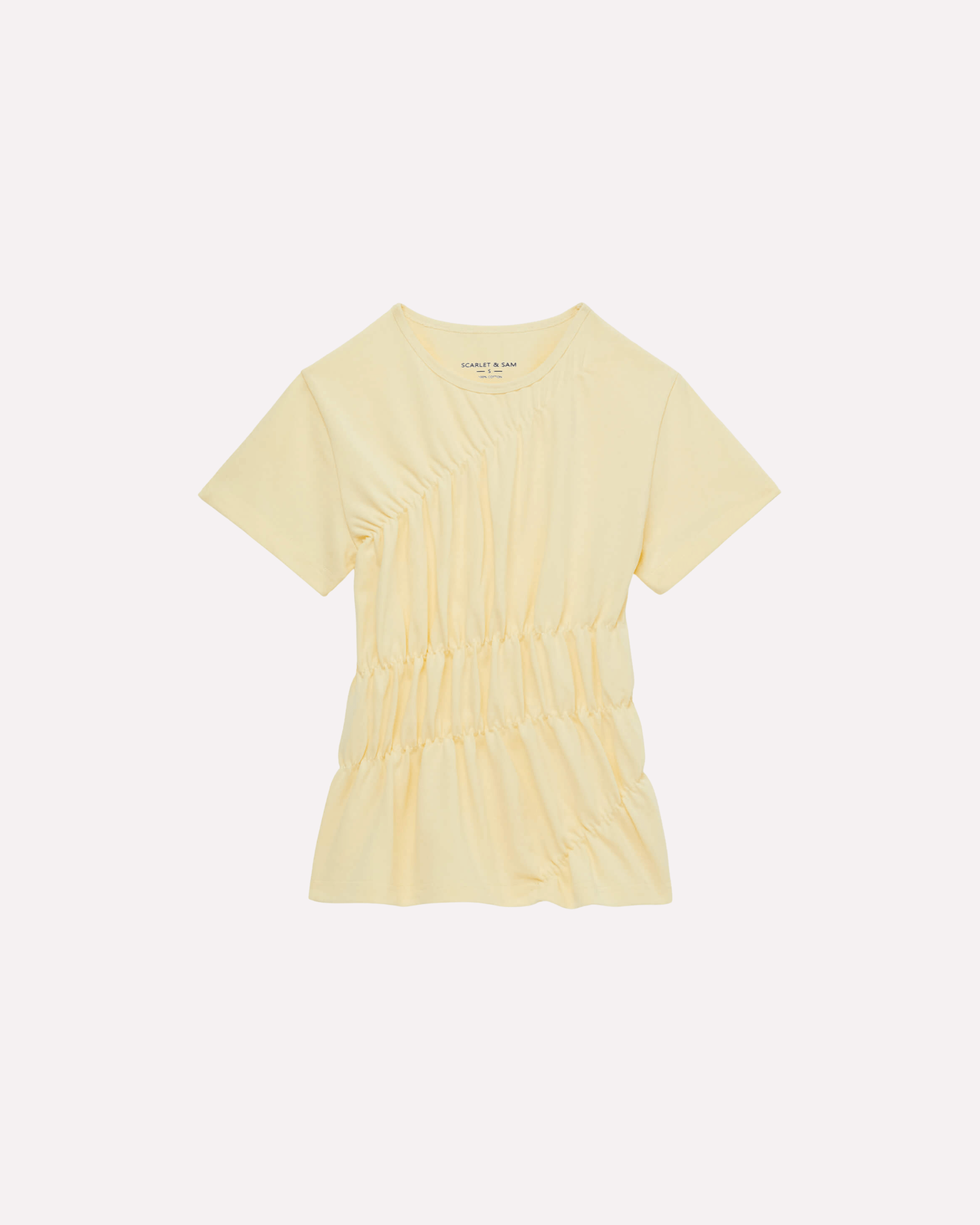 Scrunched Tee - Butter