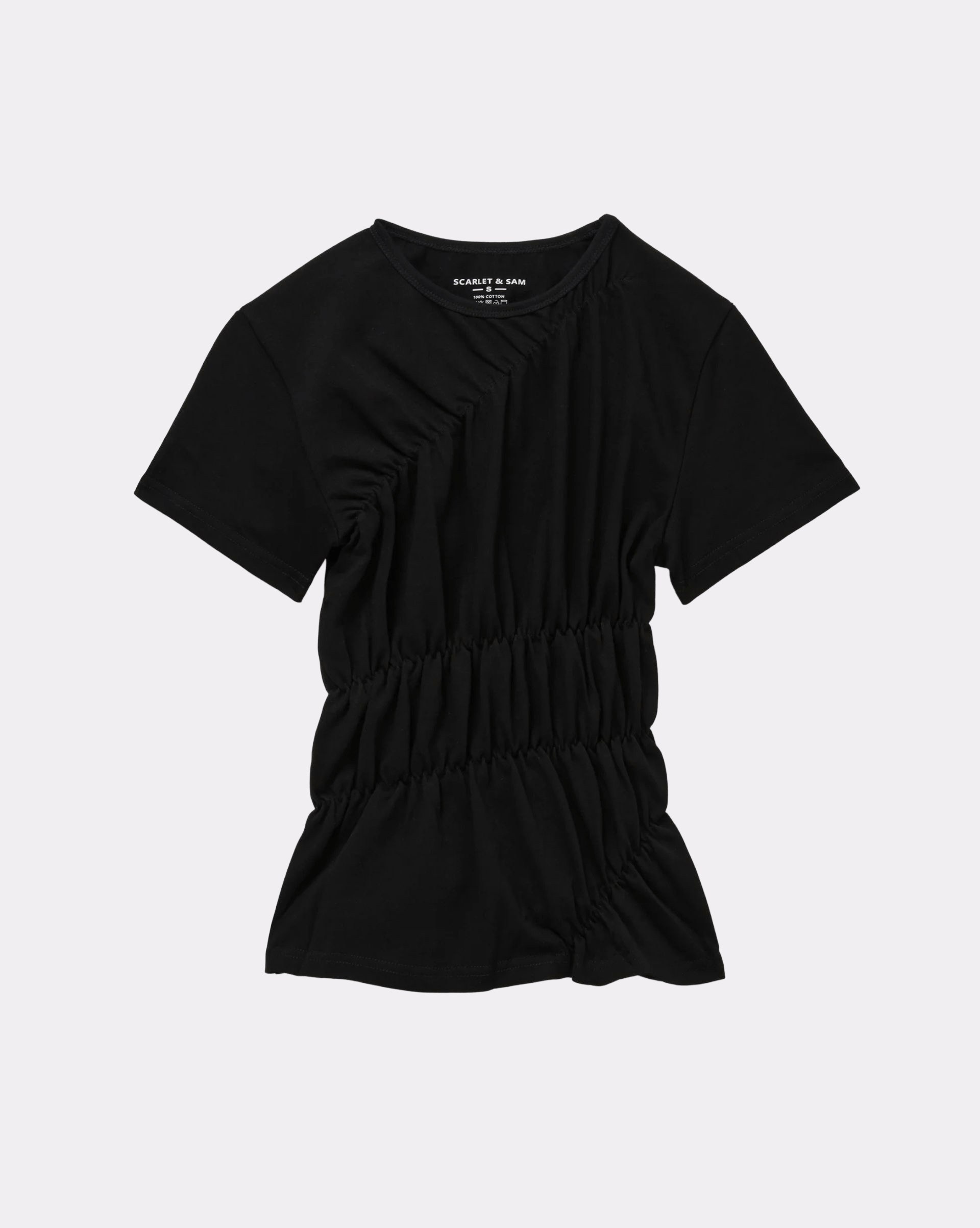 Scrunched Tee - Black