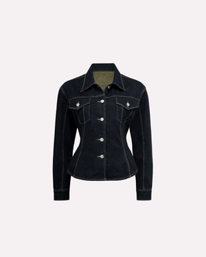 Signature Belted Denim Jacket