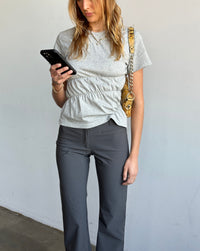 Scrunched Tee - Grey