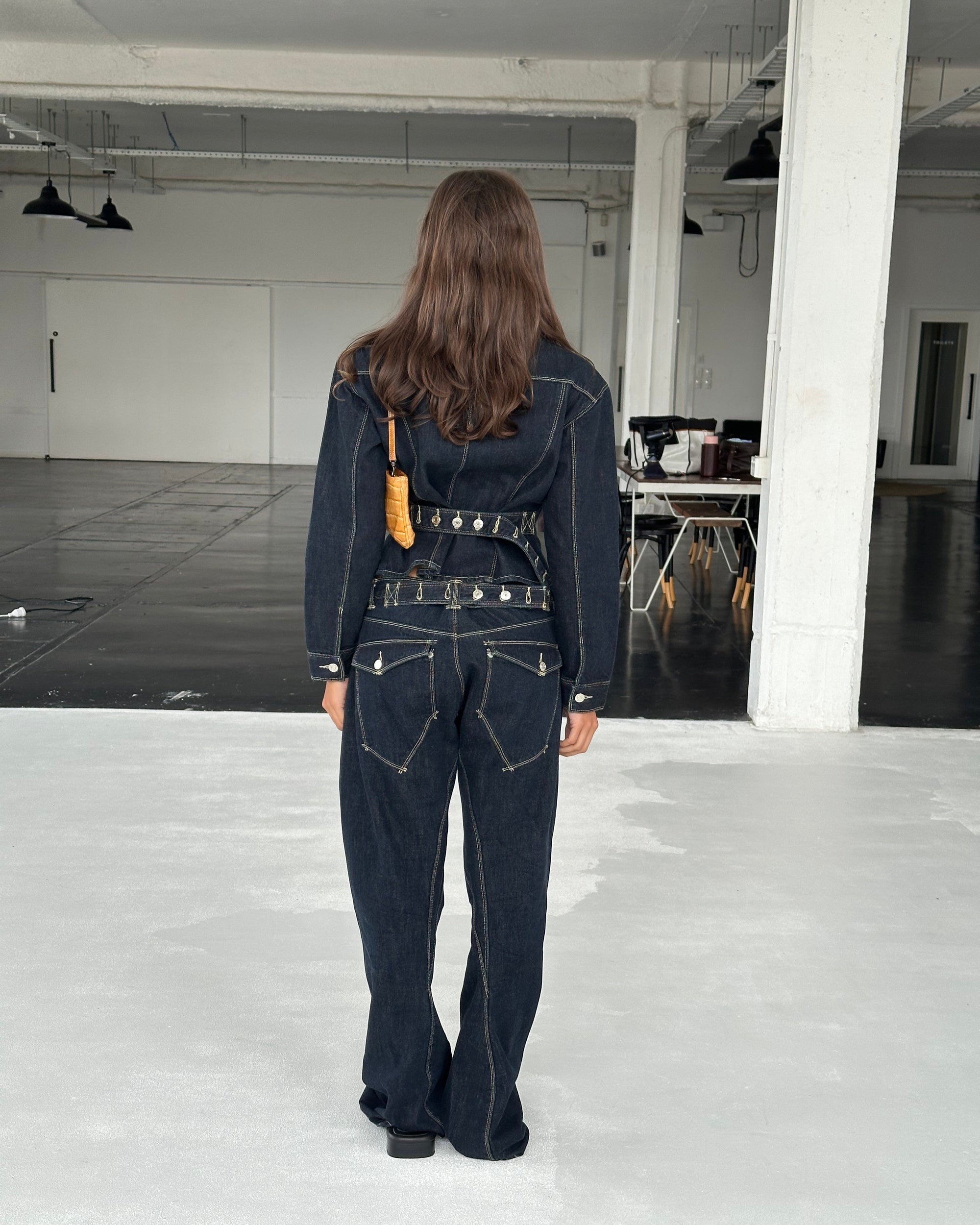 Signature Belted Denim Jacket