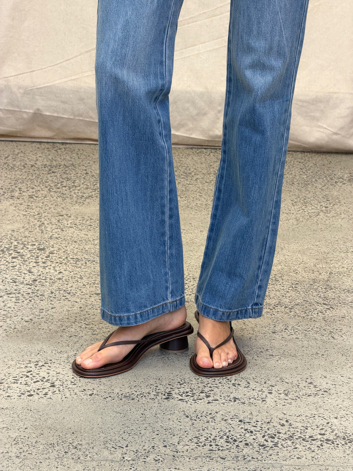 Stitch Leather Sandal