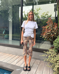 Scrunched Tee - White