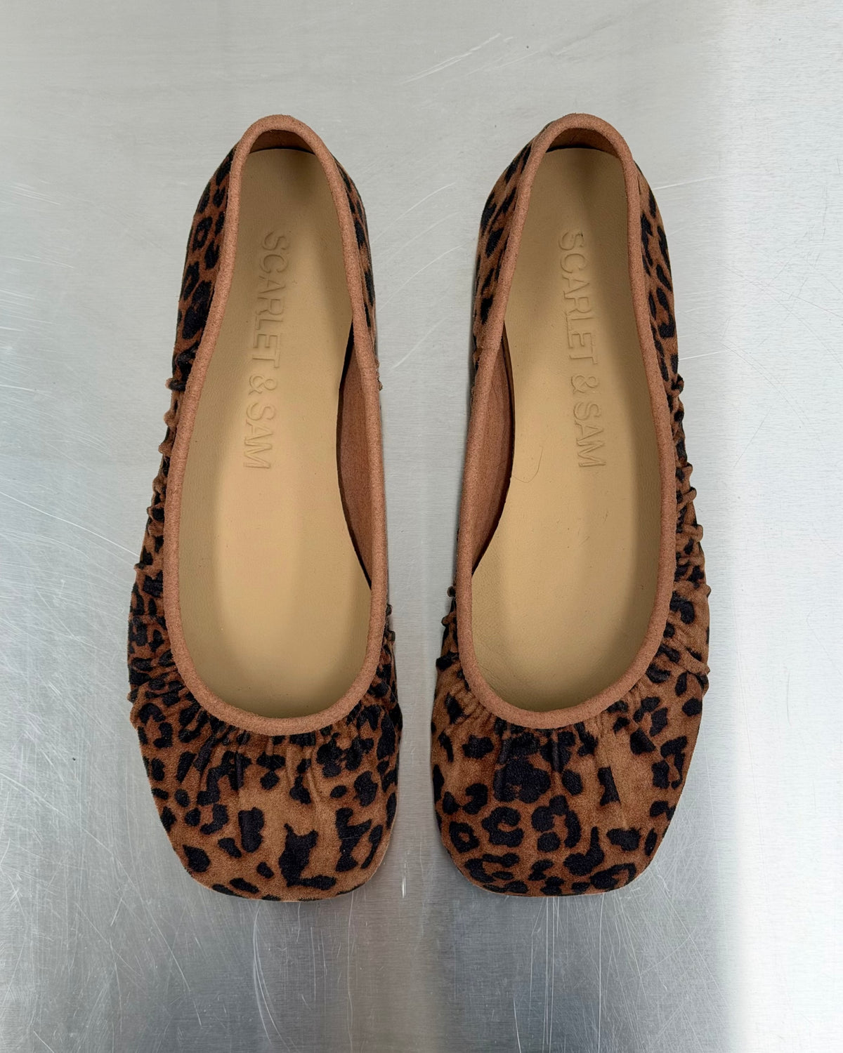 scarlet and sam cheetah print noa ballet flat