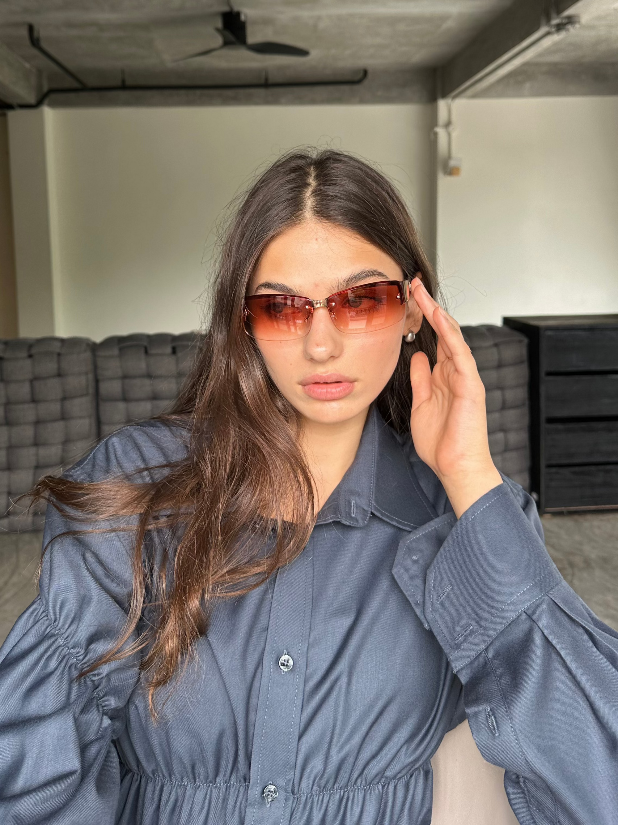 Vintage Rose Frameless Sunglasses