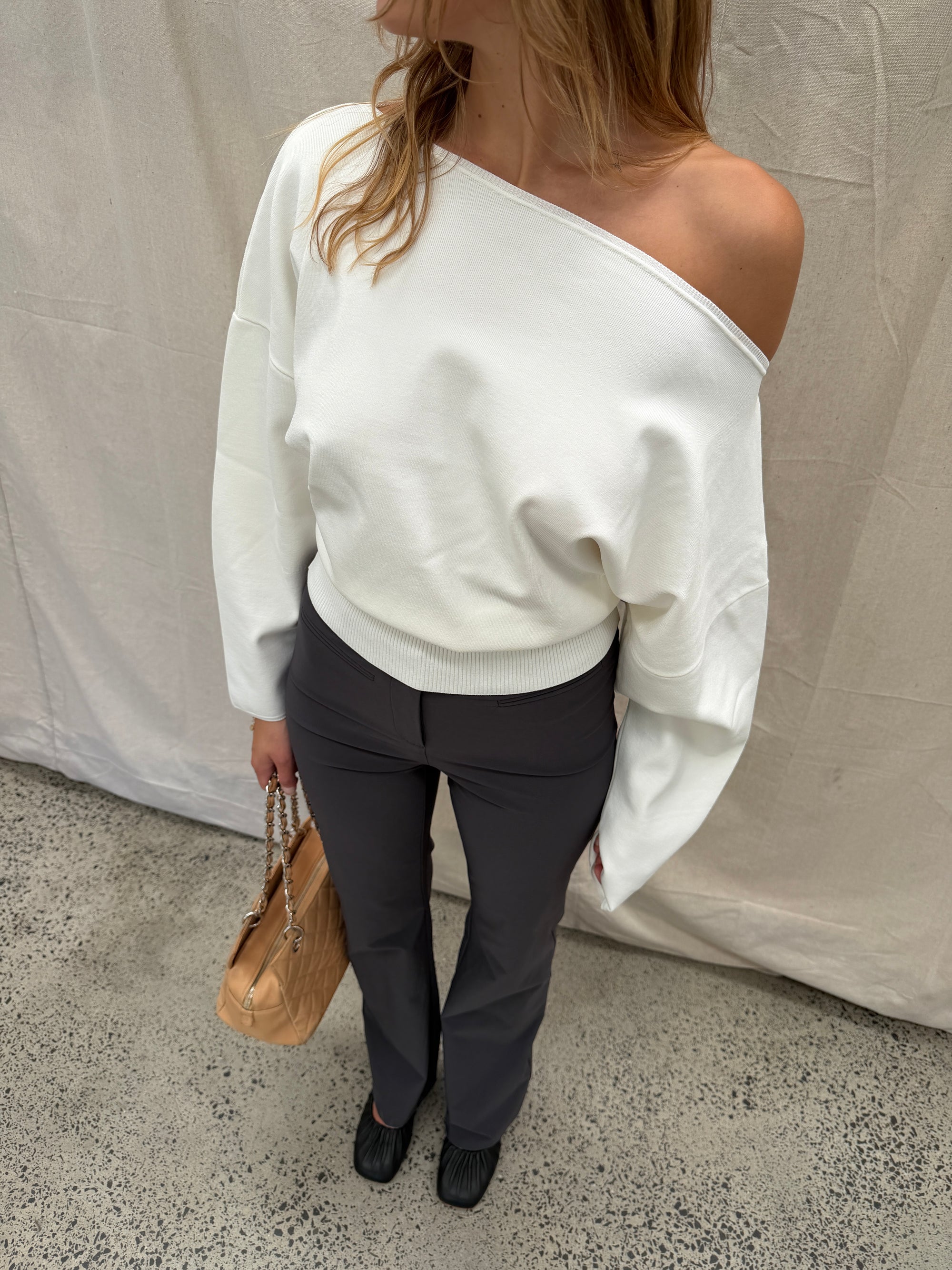 Remy Off Shoulder Knit Top