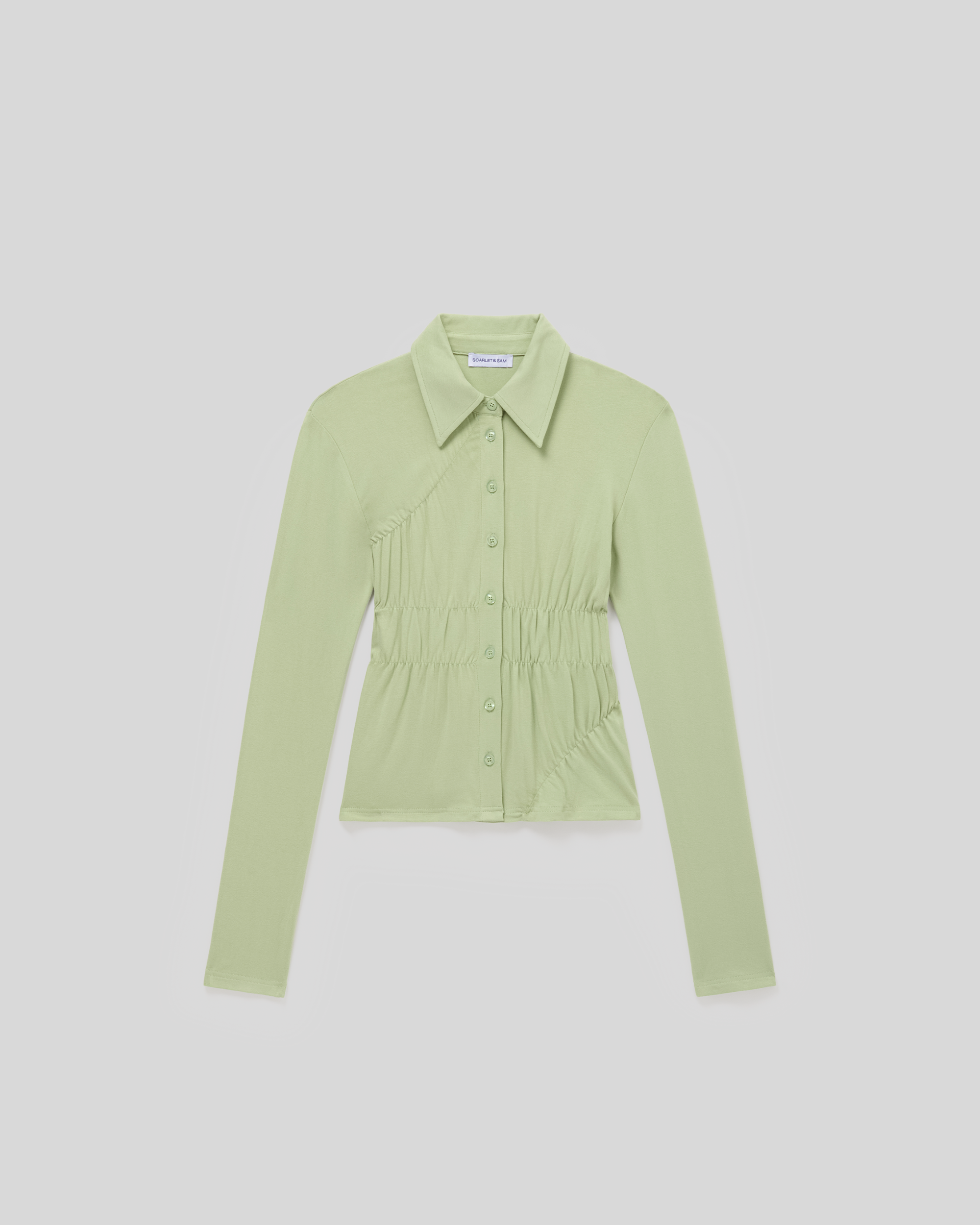 Scrunched Polo - Kiwi
