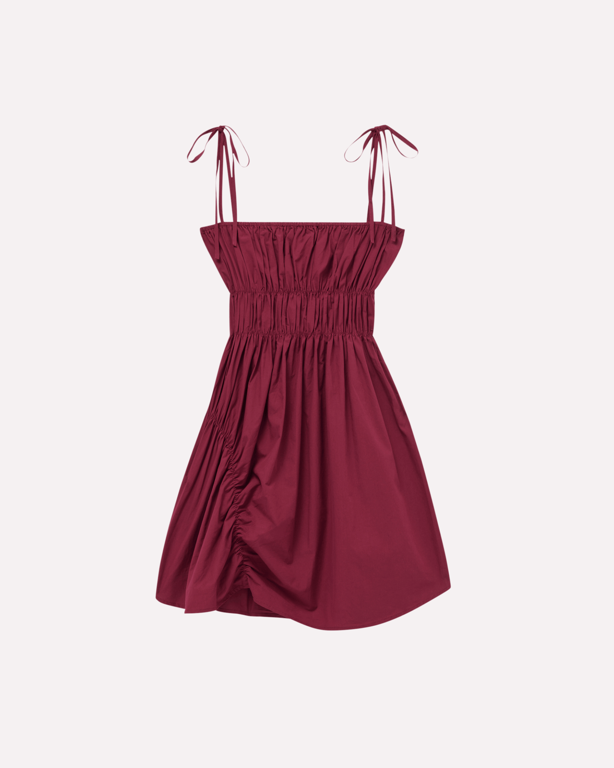 Scrunched Dress - Plum