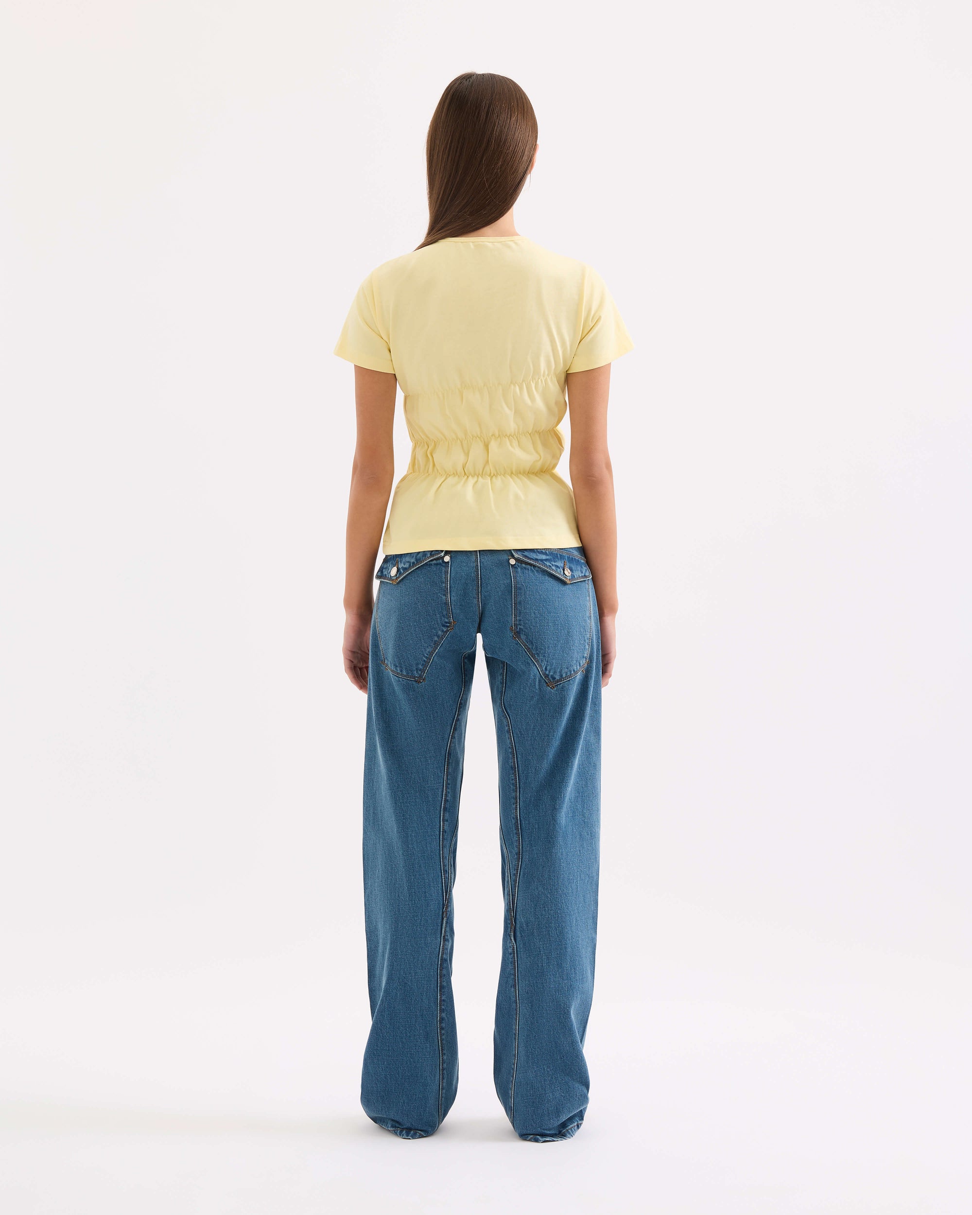Scrunched Tee - Butter