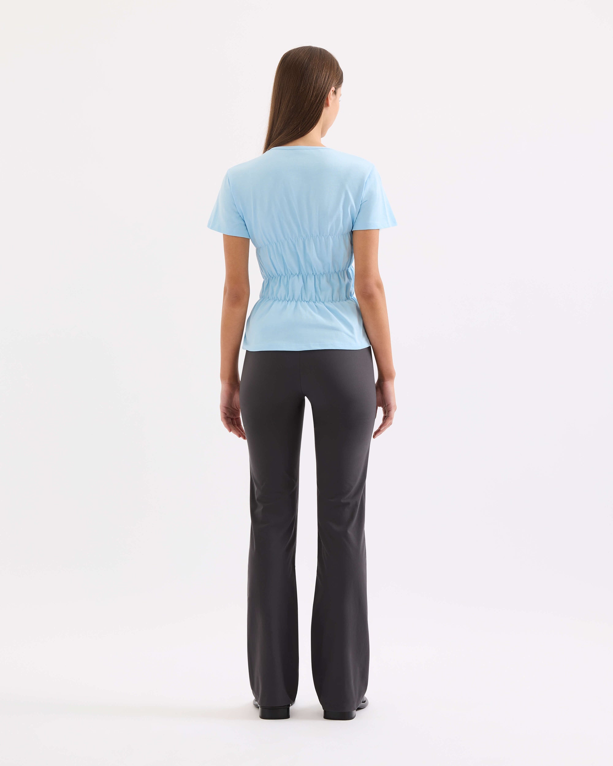 Scrunched Tee - Baby Blue