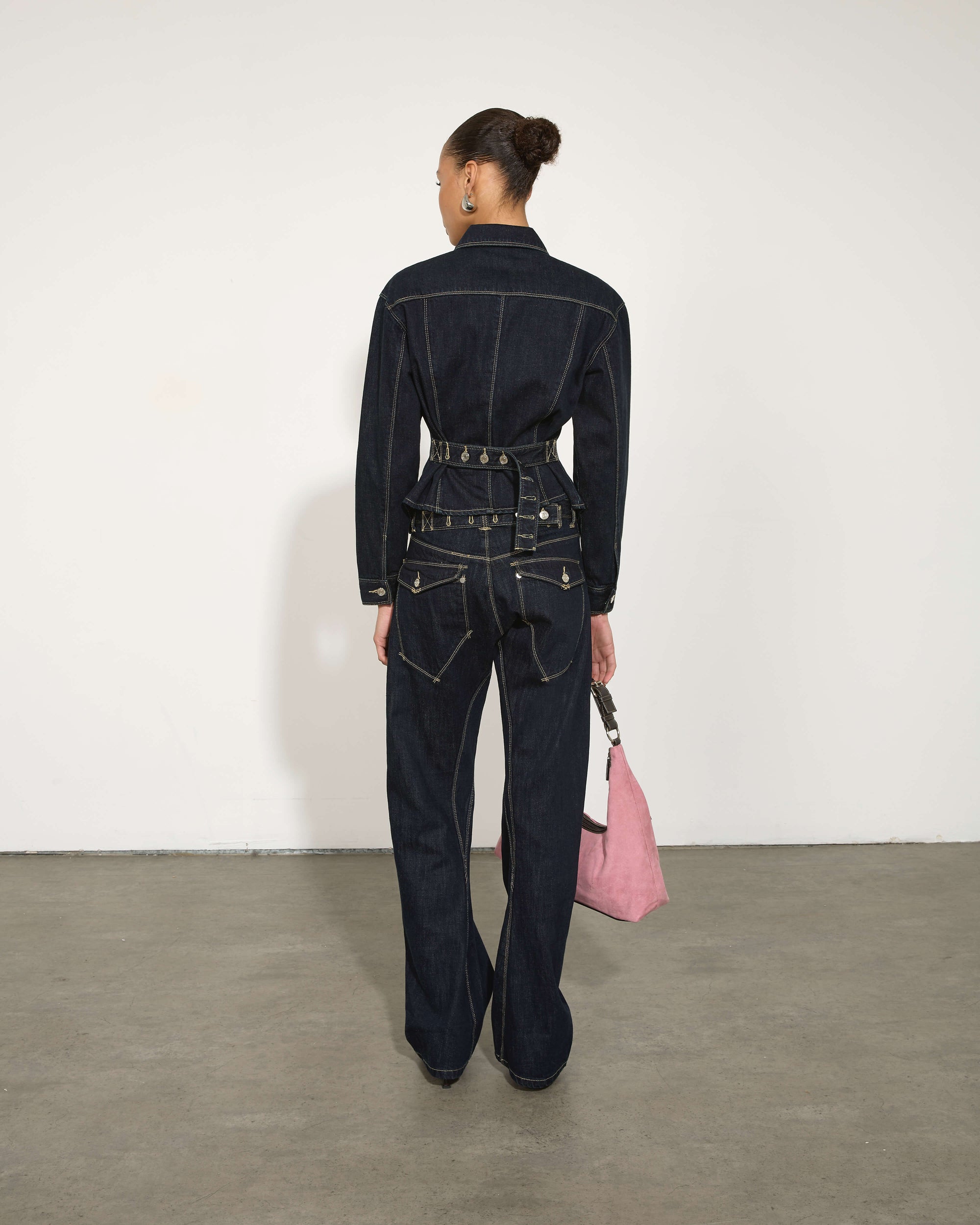 Signature Belted Denim Jacket