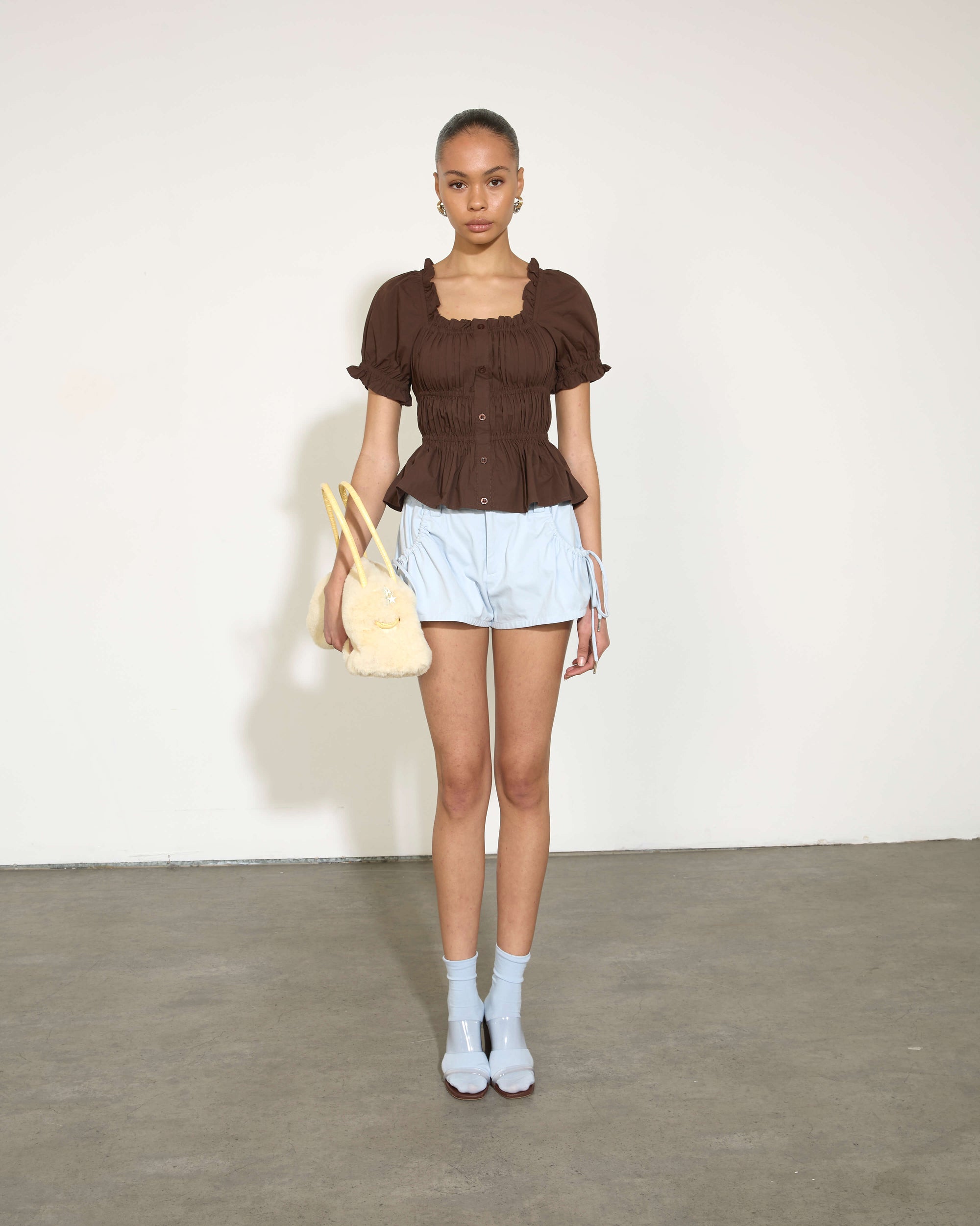 Scrunched Babydoll Top