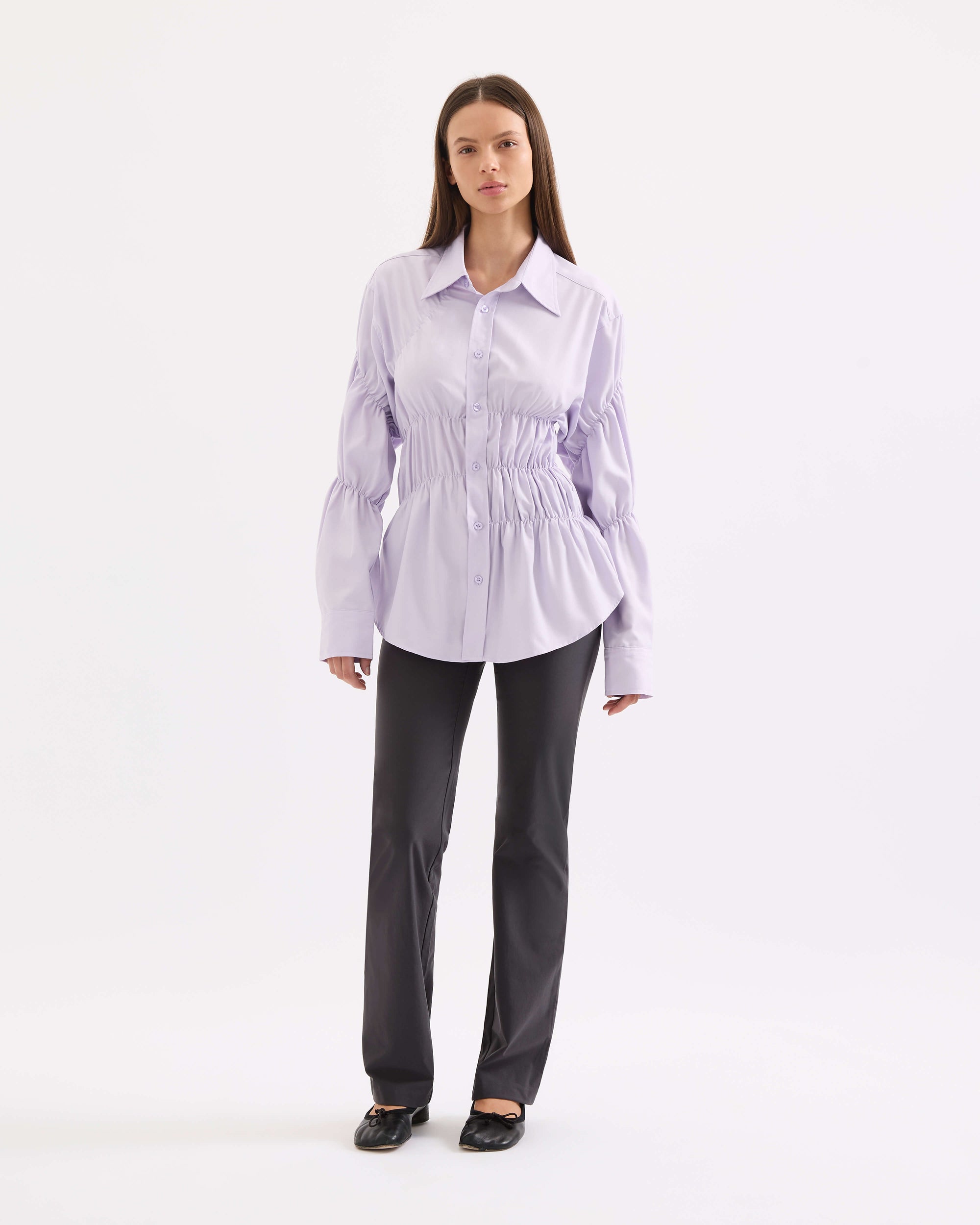 Scrunched Shirt - Lilac