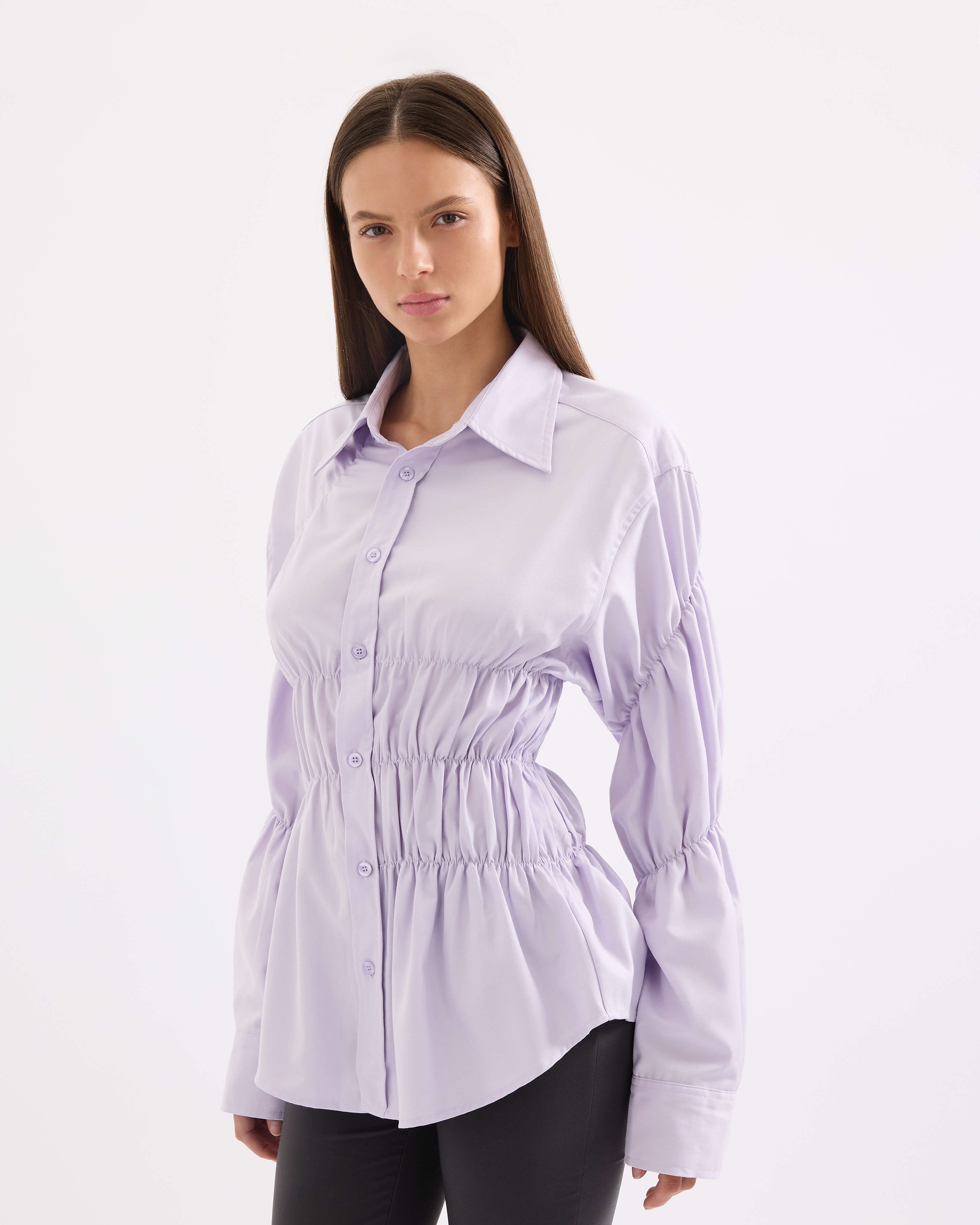 Scrunched Shirt - Lilac