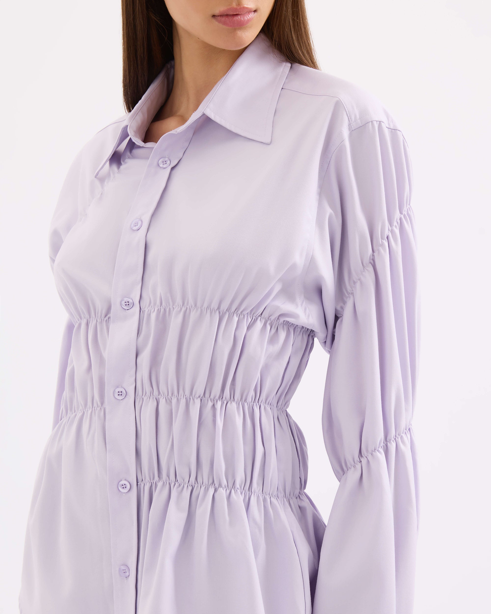 Scrunched Shirt - Lilac