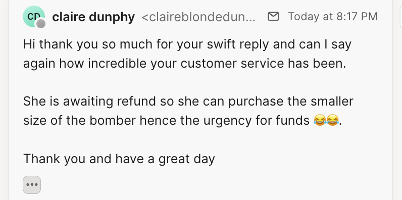 Customer feedback for Scarlet & Sam