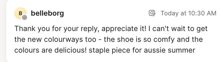 Customer feedback for Scarlet & Sam
