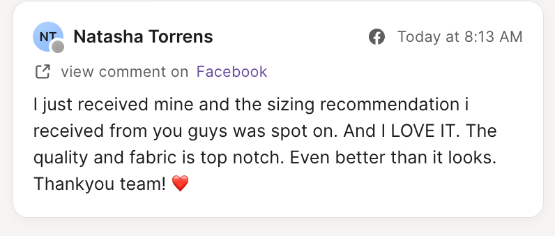 Customer feedback for Scarlet & Sam