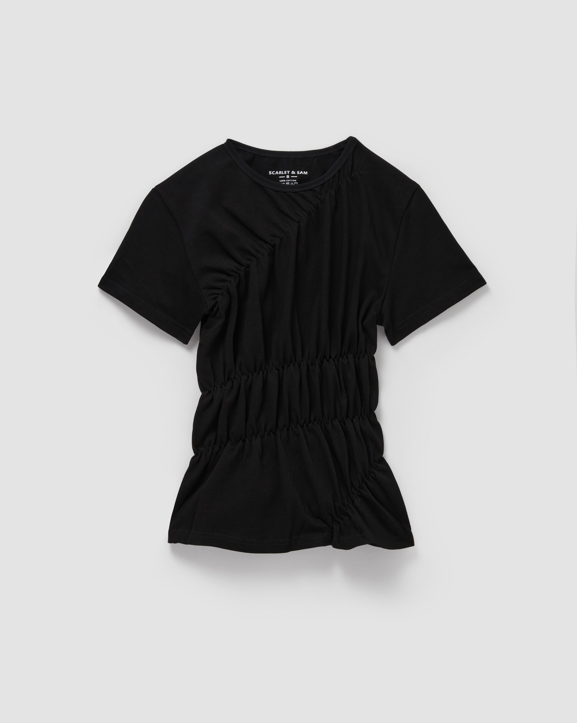 Scrunched Tee - Black