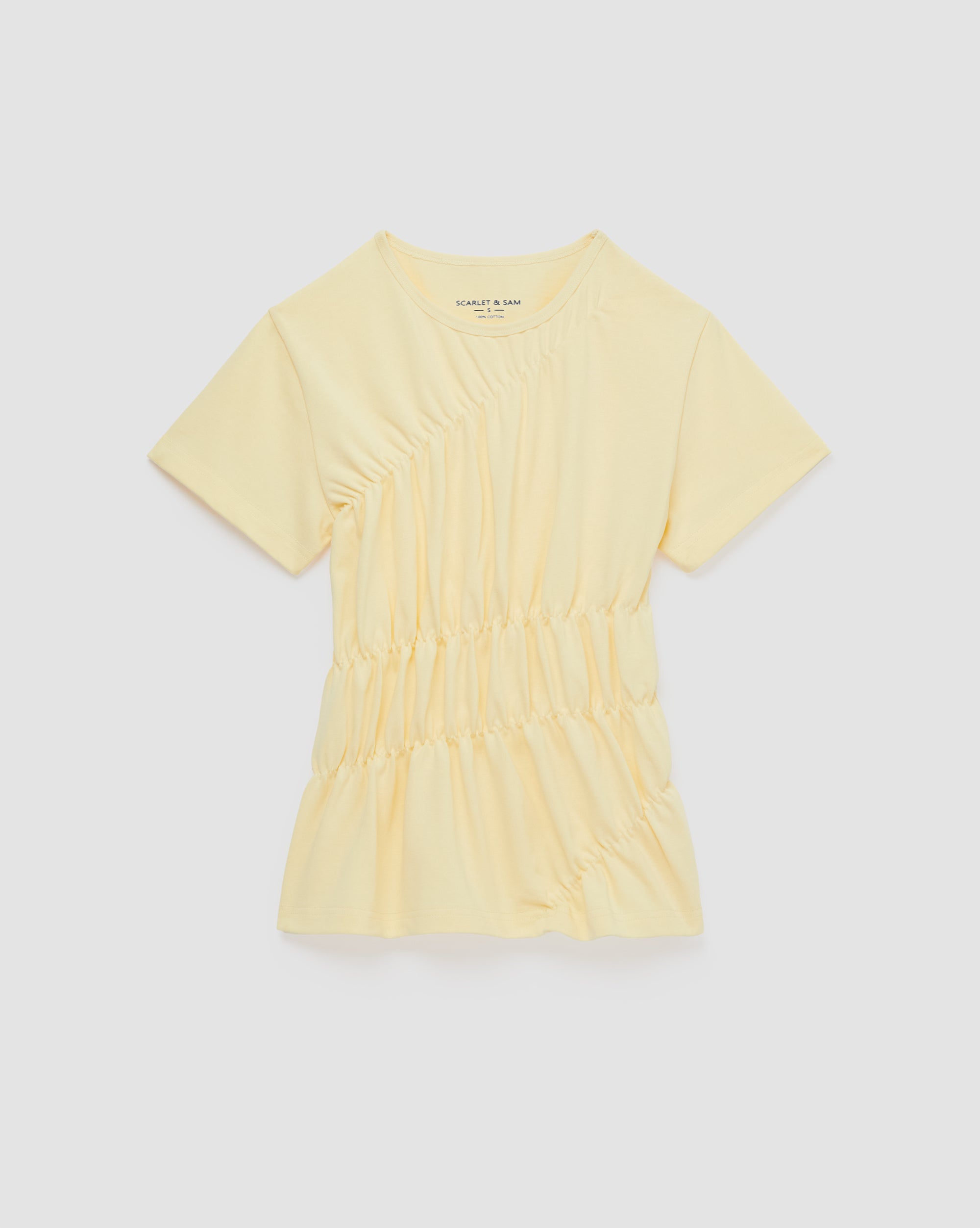 Scrunched Tee - Butter