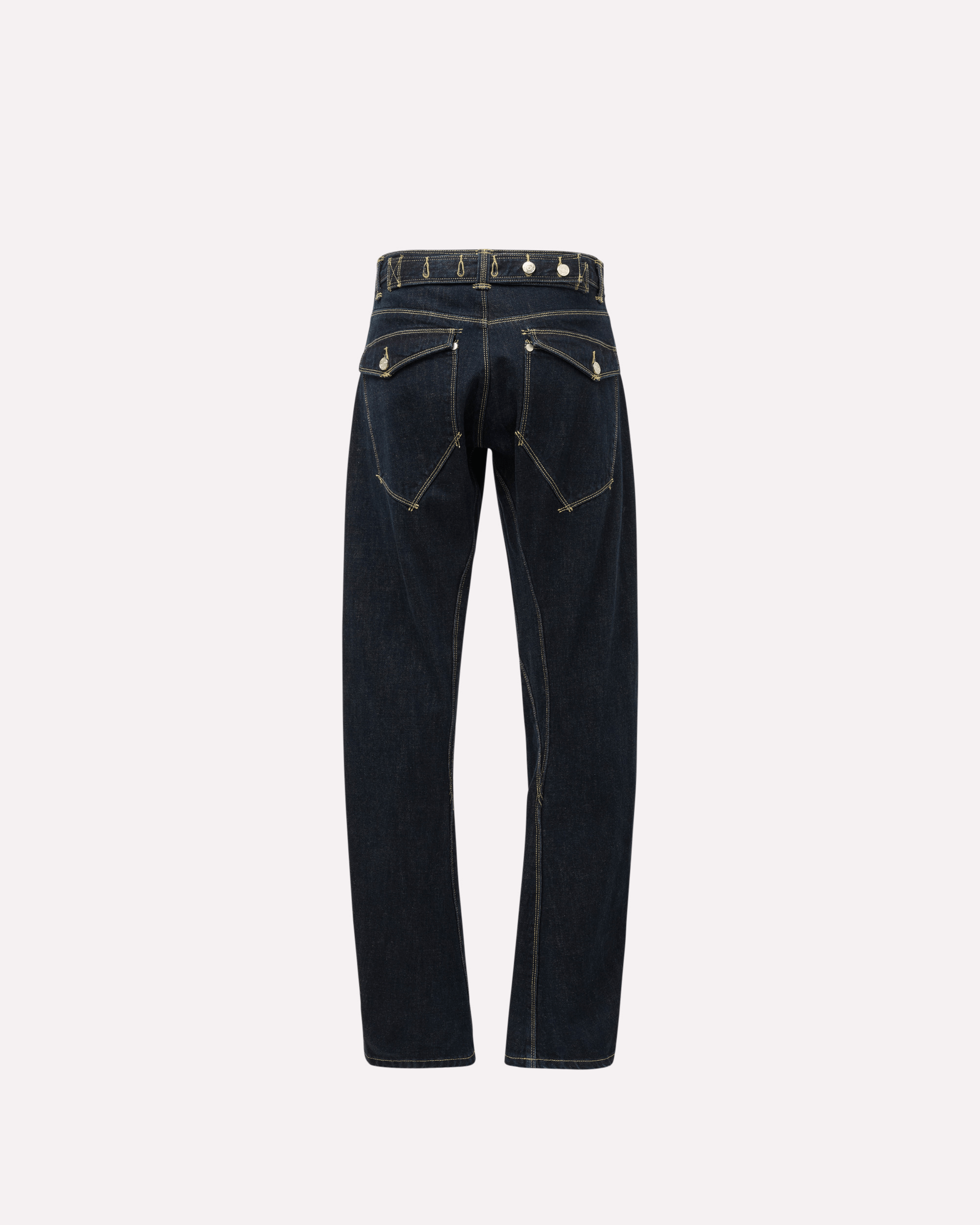 Signature Belted Jeans - Indigo