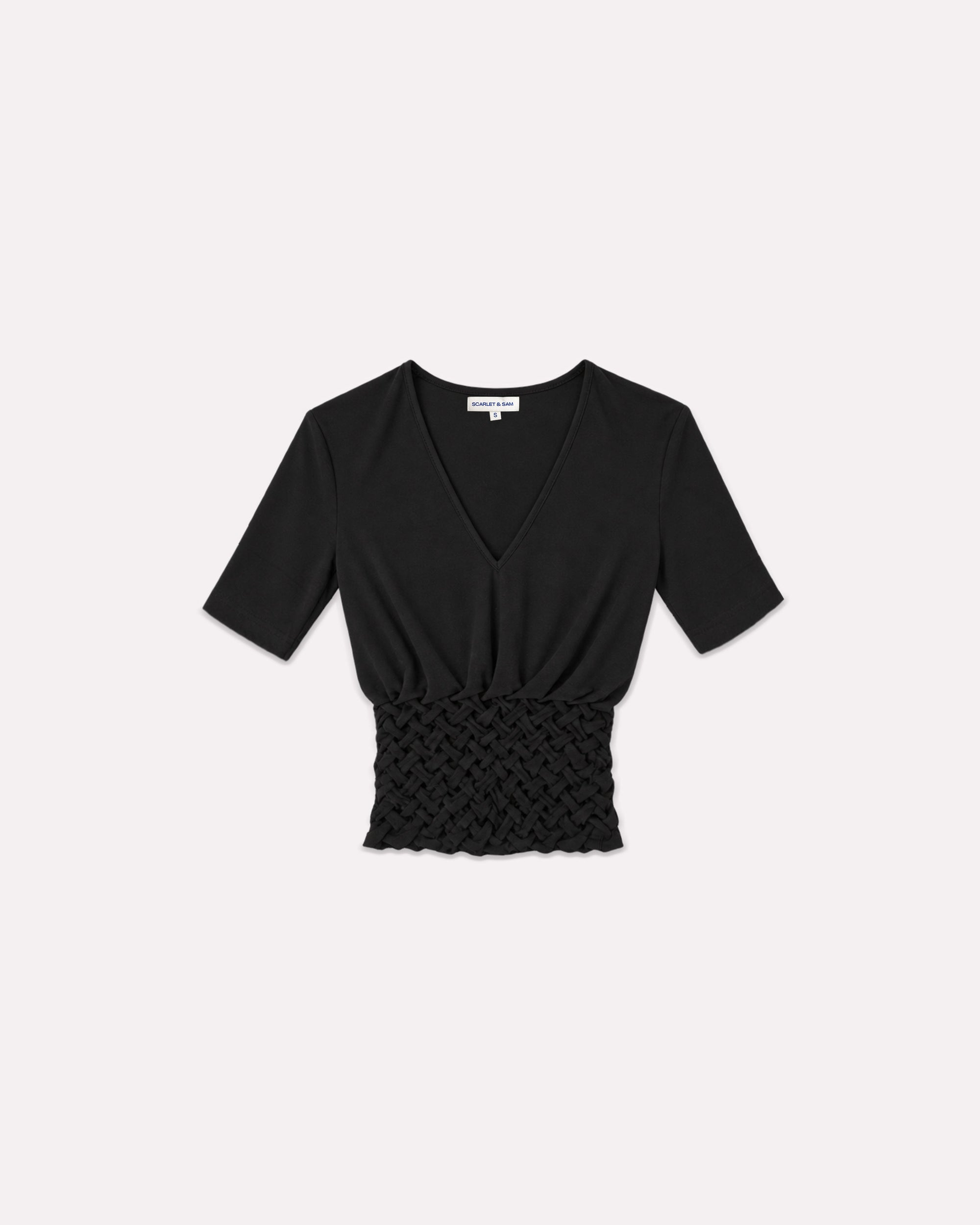 Braided 1/2 Sleeve Top