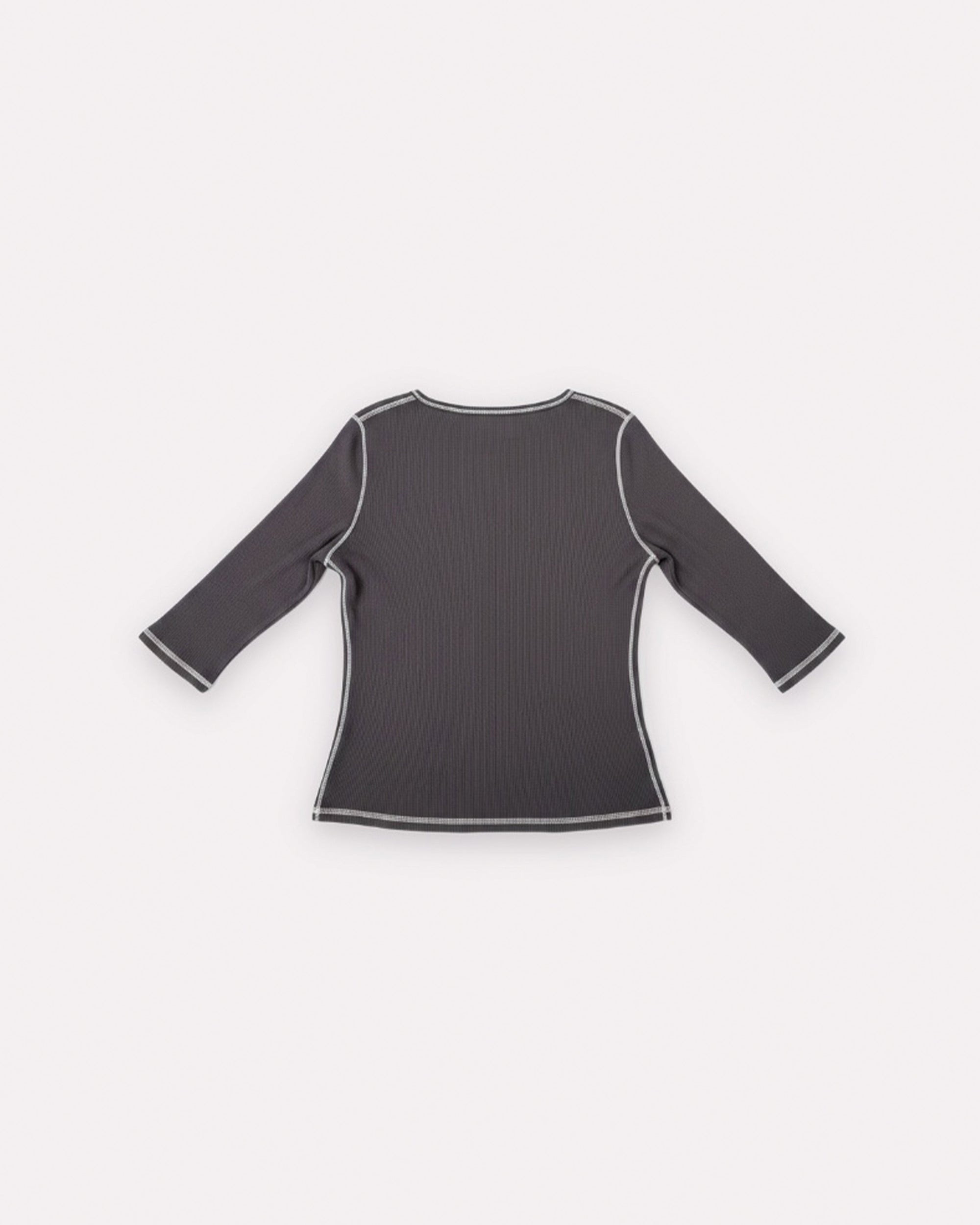 Henley Rib 1/2 Sleeve
