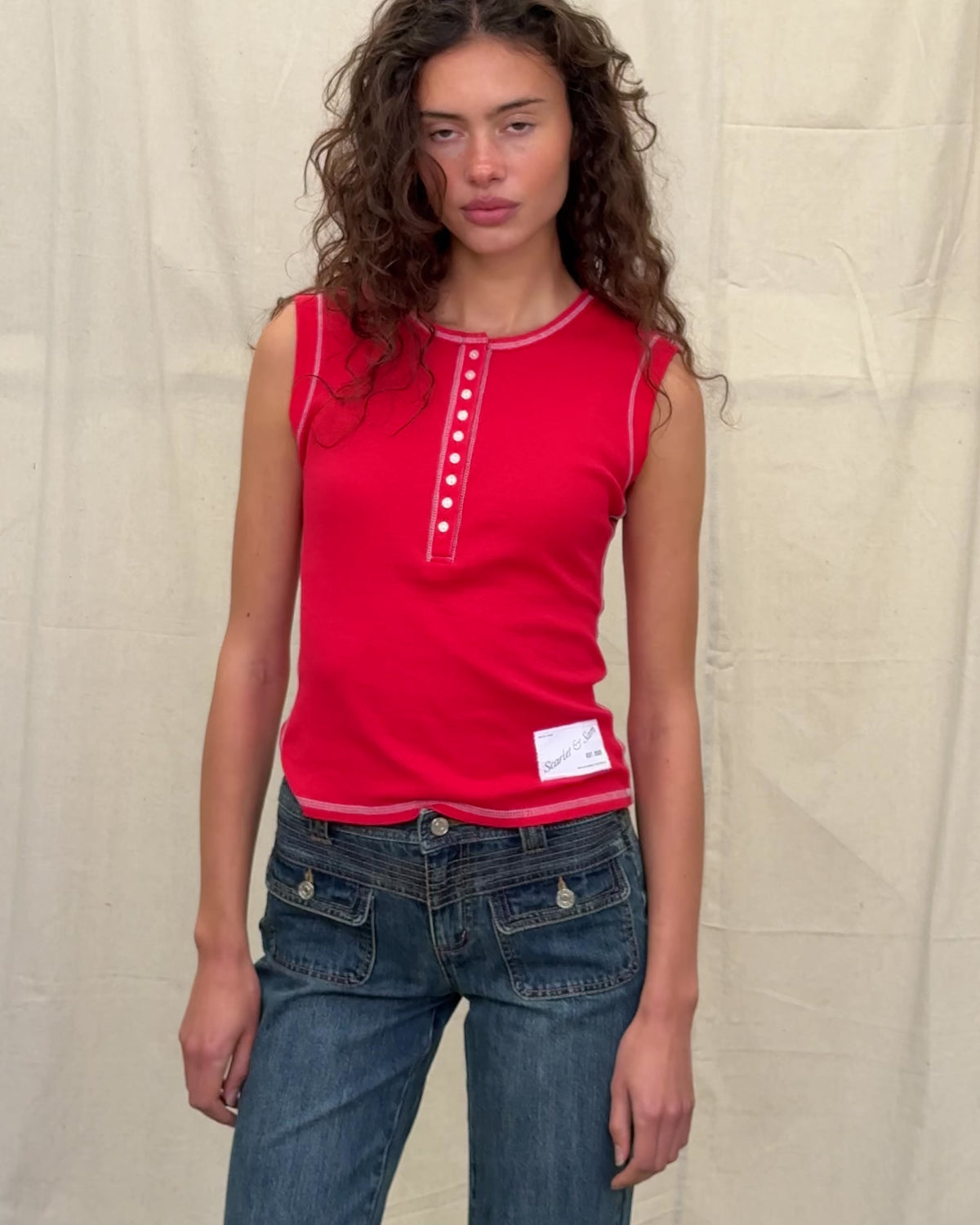 Henley Rib Tank