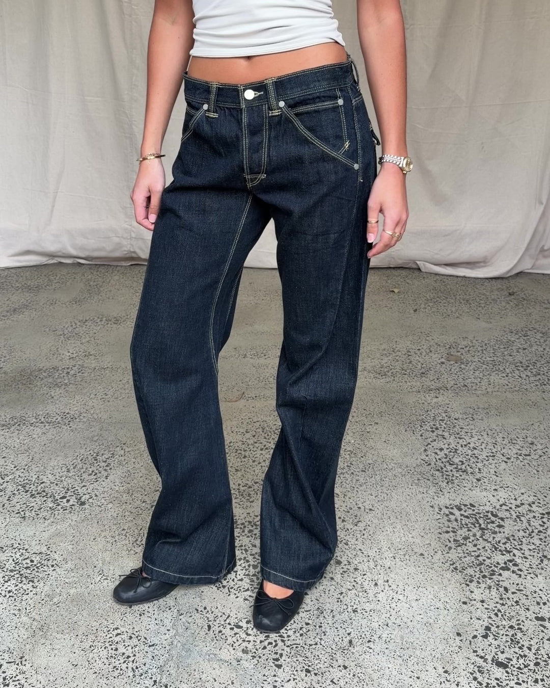 Signature Belted Jeans