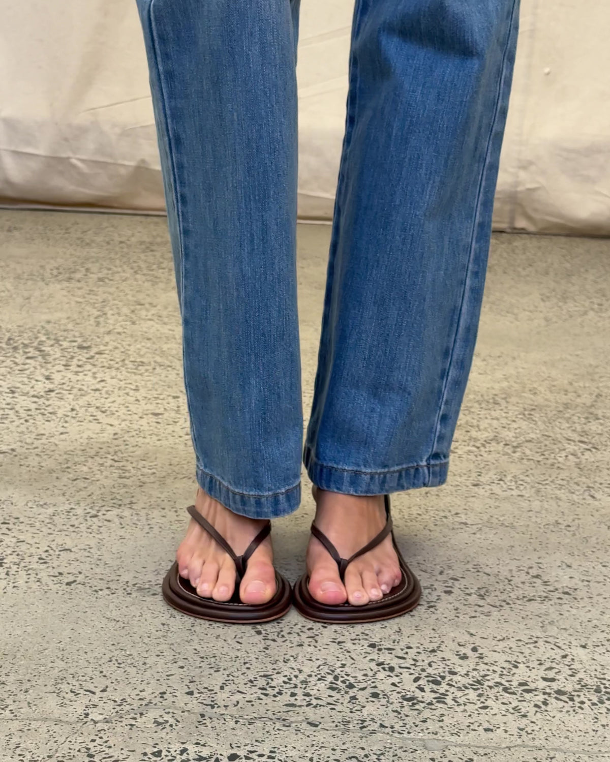 Stitch Leather Sandal