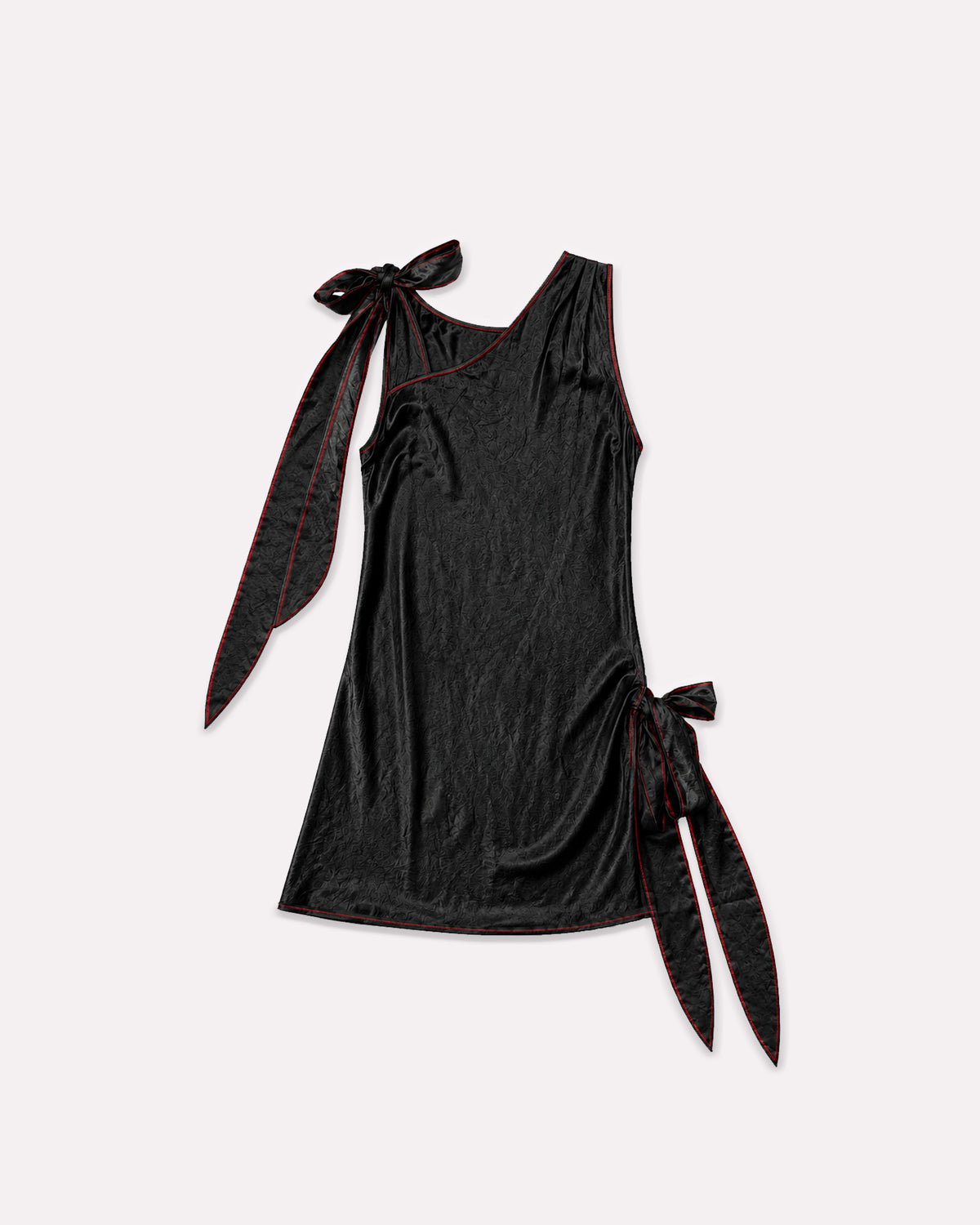 Crinkle Wrap Mini Dress